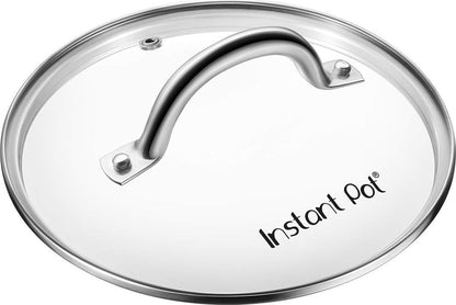 Tempered Glass Lid, 9.1-In, 6-Qt, Cooking Pot Lid, Stainless Steel Handle and Rim, Clear1
