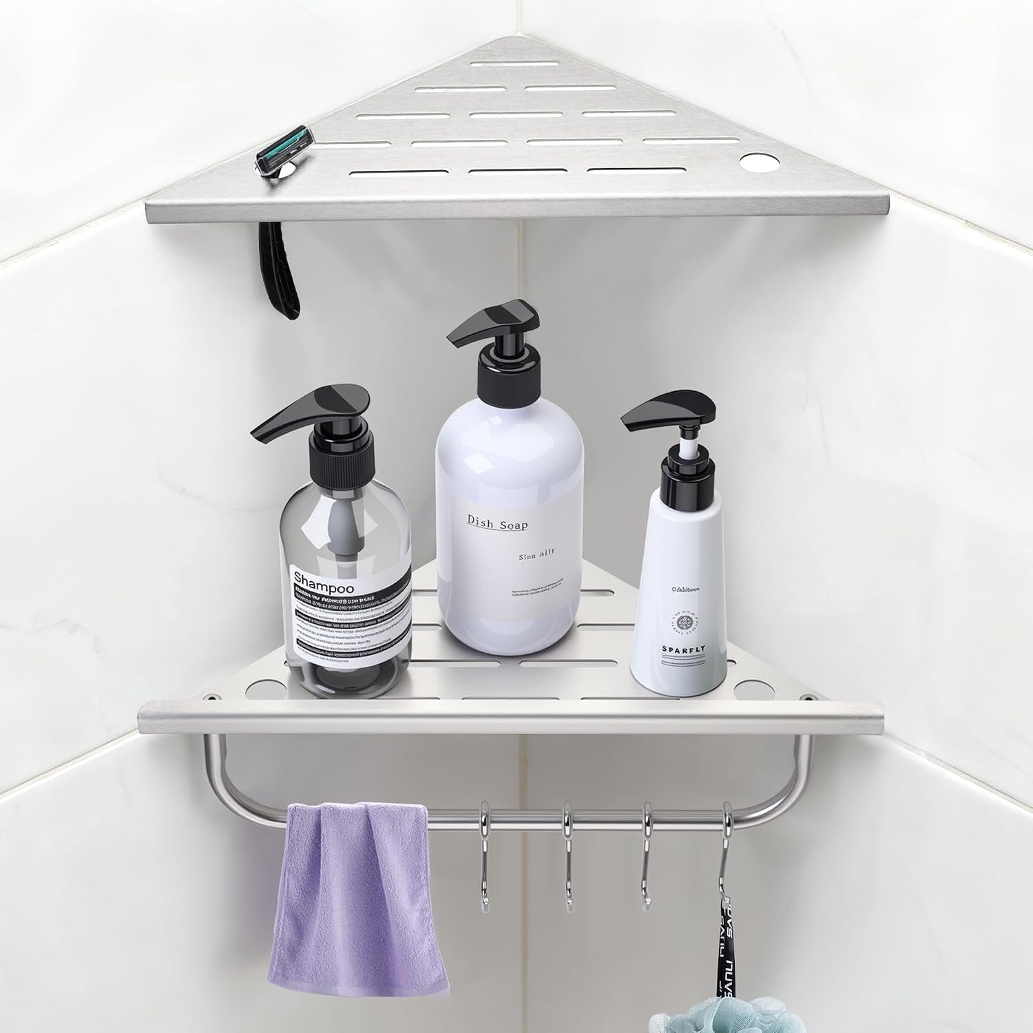 shower-corner-shelf-10-corner-shower-shelf-with-towel-bar-hooks-2-pack-304-stainless-steel-recessed-bathroom-shelves-grout-in-bathroom-shower-shelf-for-tiled-wall-brushed-nickel