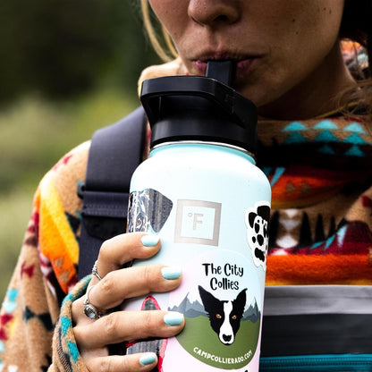 Camping & Hiking Hydration Flask with Straw, Wide Mouth Insulated Stainless Steel Sports Water Bottle - 18 Oz Bubble Gum | Insulated Stainless Steel Sports Water Bottle with Leakproof Straw Lid - BPA Free, Cold 24 Hrs, Sweat Free (Bubble Gum)8