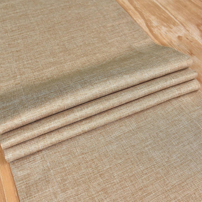 Farmhouse Rustic Faux Linen Solid Flaxen Table Runner 13X48Inch5