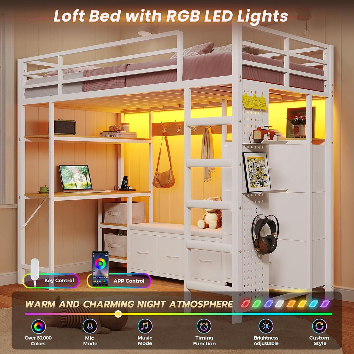 twin-loft-bed-with-6-storage-drawers-coat-rack-and-open-shelves-metal-twin-size-loft-bed-with-desk-charging-station-and-led-light-loft-beds-with-large-pegboard-stairs-and-safety-guardrail-white