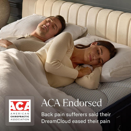 Dreamcloud 12" Queen Mattress, Hybrid Memory Foam, 365-Night Trial | Premium Pressure-Relieving Gel Memory Foam, Cloudquilt Cover, Certipur-Us Certified, 365 Night Trial & Forever Warranty7