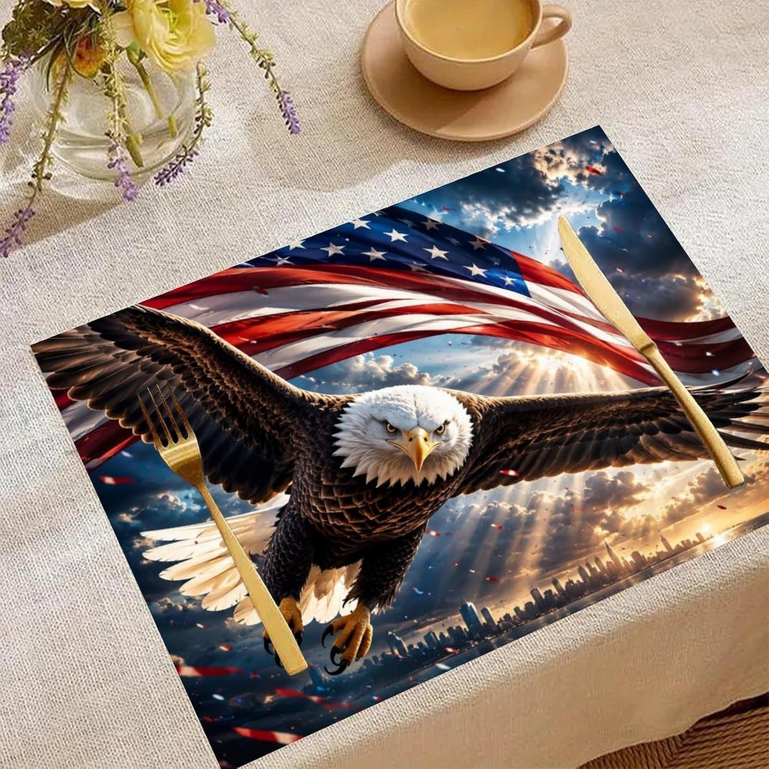 eagle-soaring-over-a-patriotic-landscape-linen-placemat-washable-table-mat-for-dining-kitchen-heat-resistant-12x18-4