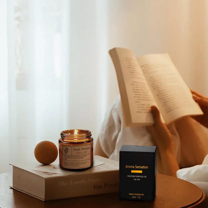 Organic Coconut Vanilla Candles - Non Toxic Soy Candles for Home, Stress Relief & Meditation (7Oz)4