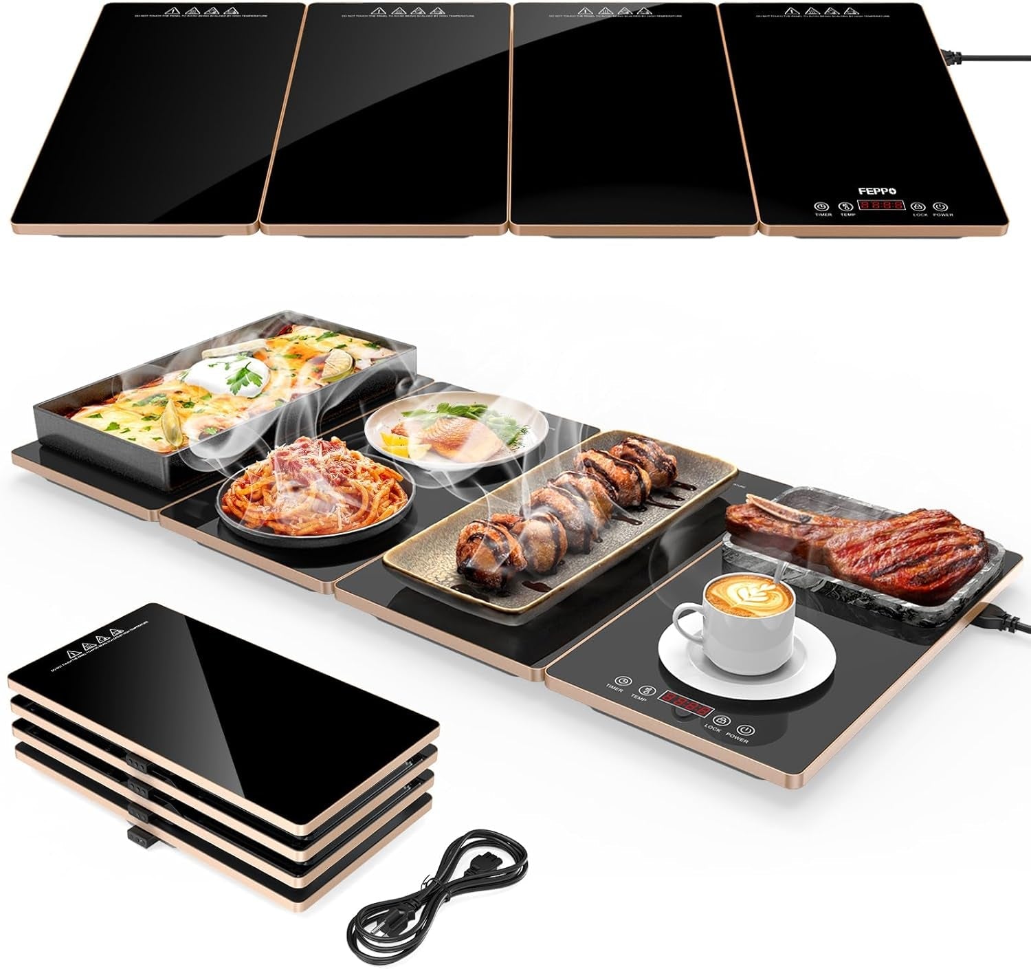 electric-warming-tray-4-in-1-food-warmers-for-parties-buffet-with-10-temp-settings-and-timer-33x15-glass-surface-warming-mat-for-food-modular-buffet-hot-plates-for-catering-and-gatherings-33x15-glass-surface-warming-mat-for-food-10-temp-settings-and-timer-modular-buffet-hot-plates-for-catering-and-gatherings