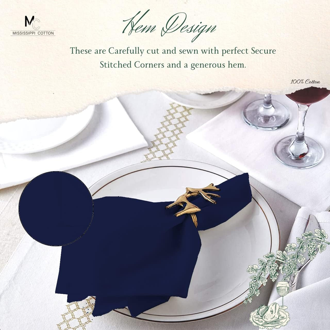 dinner-napkins-set-of-24-pieces-14-x-14-inch-table-linens-made-from-satin-cotton-fabric-napkins-for-kitchen-table-restaurant-holidays-navy-blue-solid