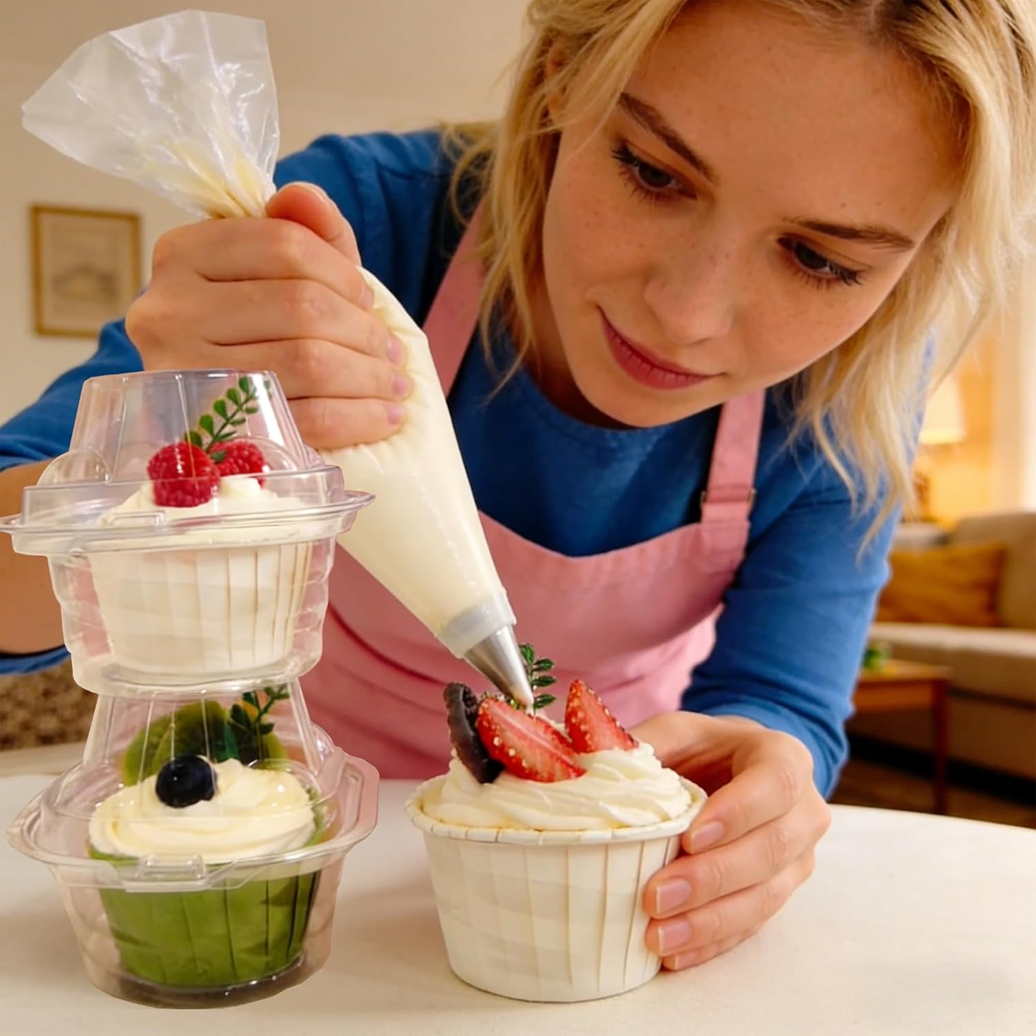 50-pack-individual-cupcake-containers-plastic-cupcake-boxes-stackable-individual-plastic-boxes-holders-stackable-shape-deep-cover-carrier-use-for-birthdays-bake-sales-family-parties