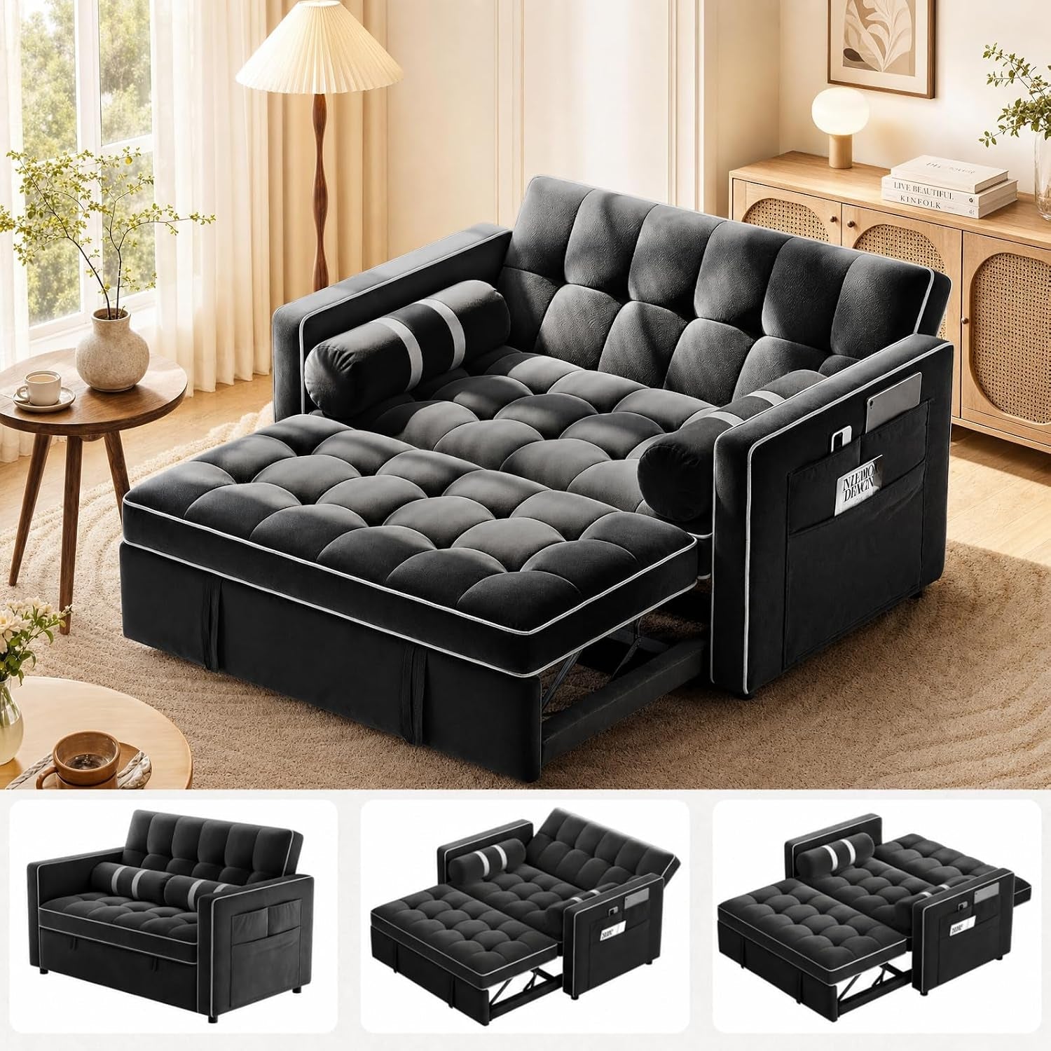 sleeper-sofa-bed-3-in-1-pull-out-couch-futon-loveseat-black