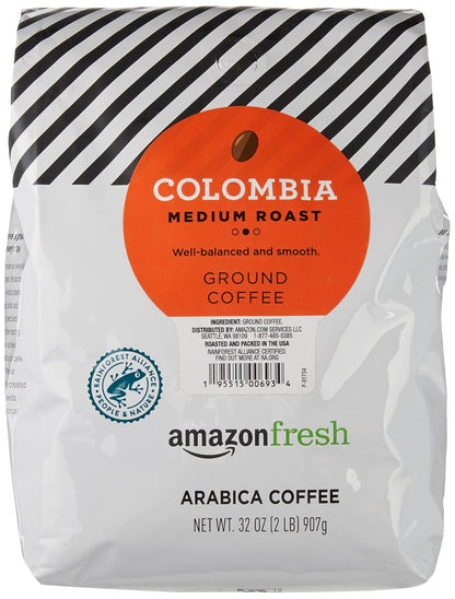 , Colombia Ground Coffee, Medium Roast, 32 Oz1