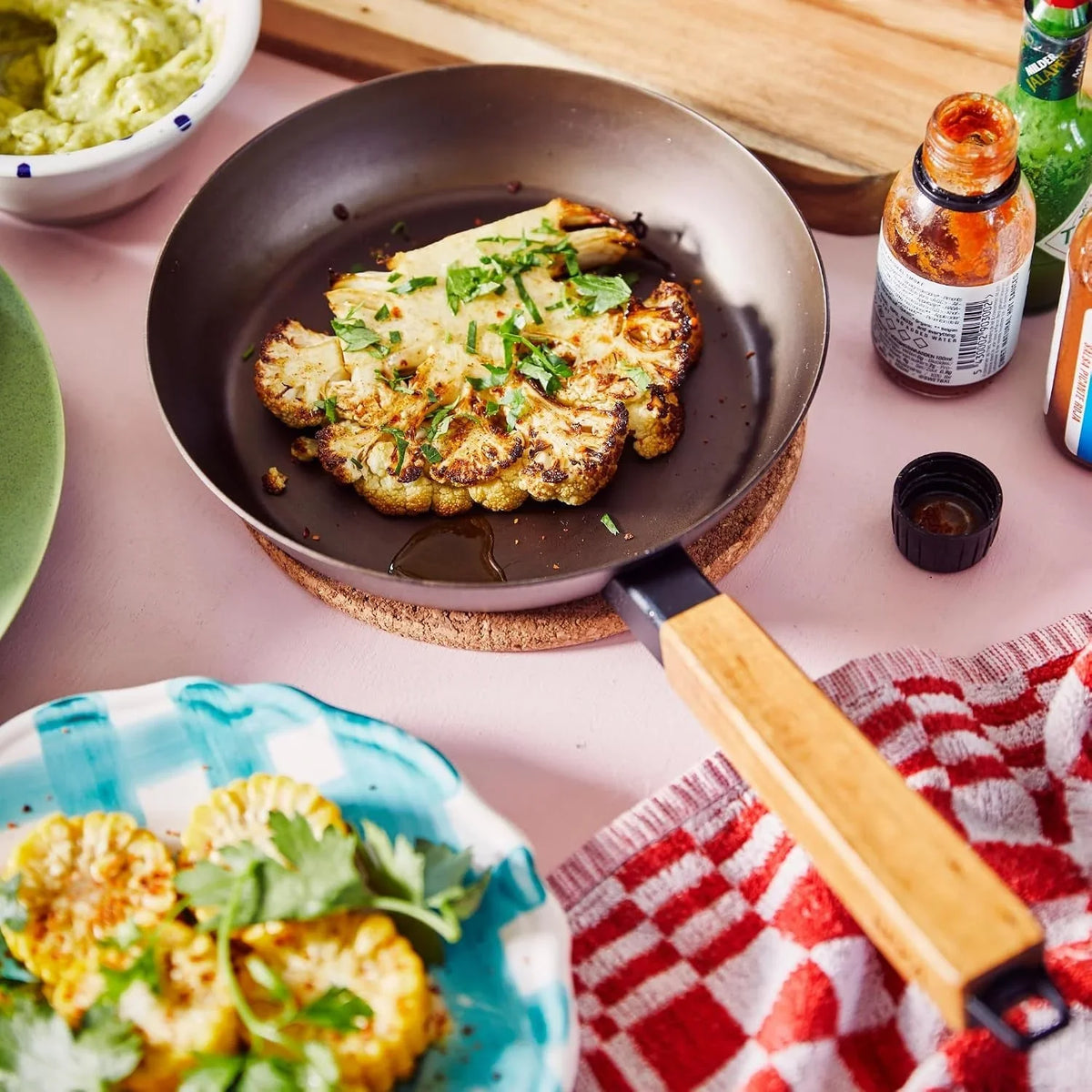 forest-4-piece-professional-carbon-steel-frying-pan-set-wood-handle-pre-seasoned-non-toxic-frying-pans-chemical-free-traditional-cooking-surface-all-stovetop-compatible-fast-heating