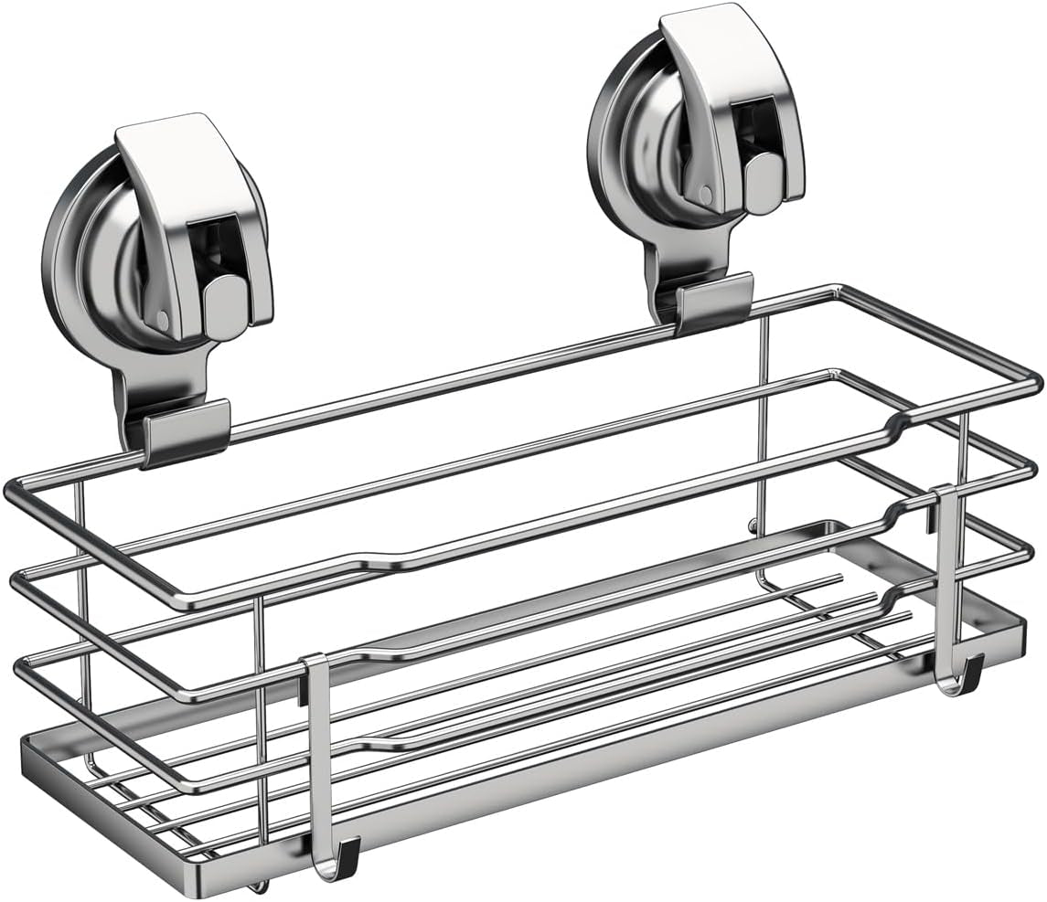 suction-cup-shower-caddy-shower-shelf-soap-dish-with-hooks-for-razor-sponge-rust-proof-304-stainless-steel-silver