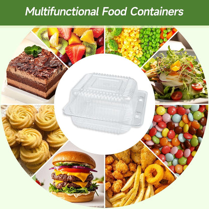 100 Pack Extra Heavy Duty Clear Slice Cake Carriers7