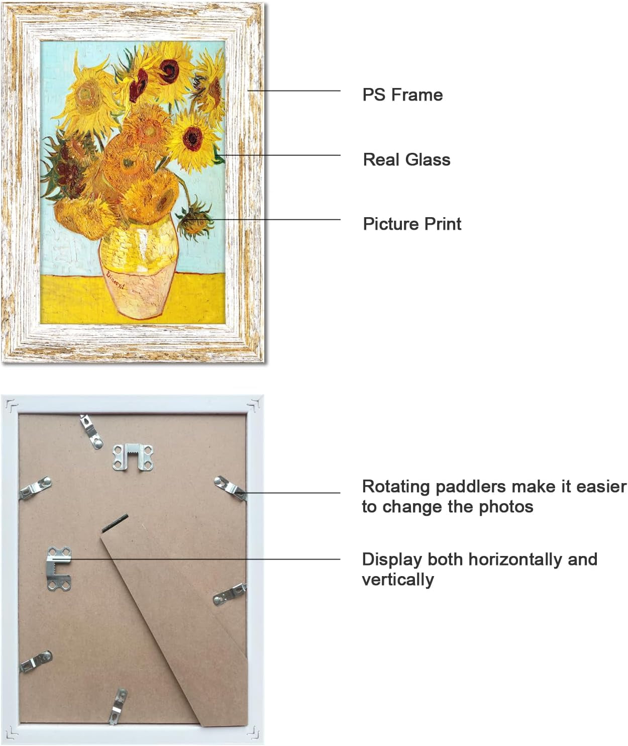rustic-distressed-retro-style-white-photo-frame-4x6-picture-frame-set-of-6-with-real-glass-for-pictures-4x6-without-mat-wall-gallery-or-tabletop-display