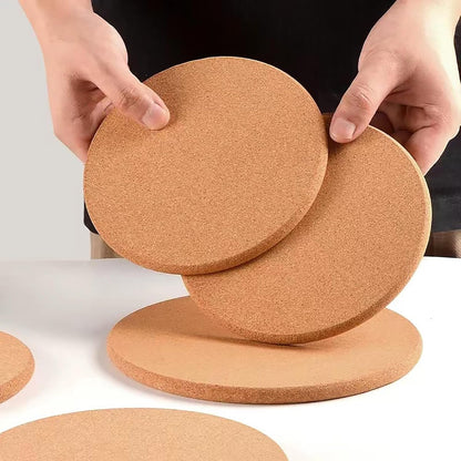 Cork Trivet, 4 Pack High Density Thick Cork Coasters Set for Hot Dishes, 8 Inch Heat Resistant Multifunctional Corks Trivets for Hot Dishes, Hot Pads for Kitchen, Table, Countertops7