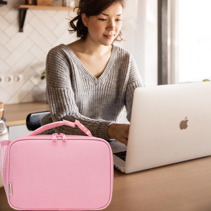 Insulated Lunch Box for School, Thermal Reusable Durable Freezable Lunch Bags for Kids Boys Girls Men Women - Small Soft Cooler Portable Lunch Tote Kit for Work Picnic Travel,Pink8