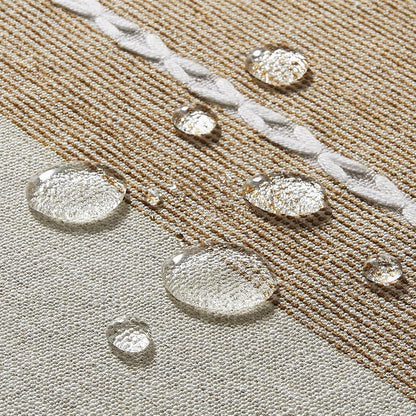 Contrast Linen Rectangle Table Cloth 52X70 Inch Brown6