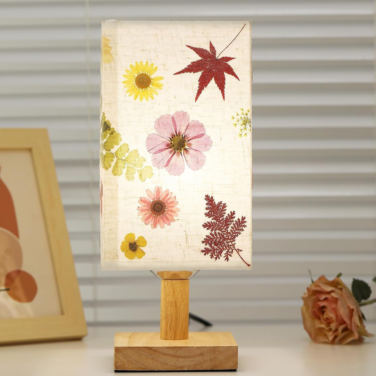 dried-flowers-table-lamp-5w-led-3color-temperatures-pressed-flower-bedside-lamp-square-linen-shade-with-wood-base-for-bedroom-living-room
