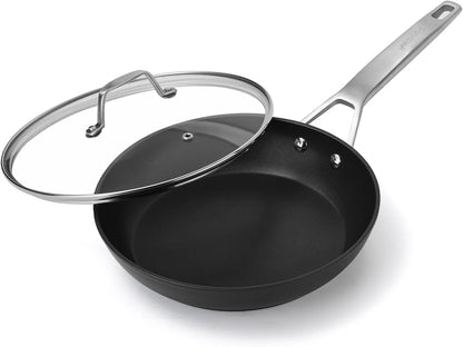 7 Inch Small Nonstick Frying Pan with Lid, Egg Omelet Skillet | Non Toxic, Even Heating, Easy Clean, Dishwasher & Oven Safe, Suitable for Gas & Electric & Induction Stoves, PFOA & PFAS Free1