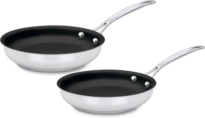 Chef'S Classic™ Stainless Non-Stick Skillets, 9" Skillet & 11" Skillet Set1