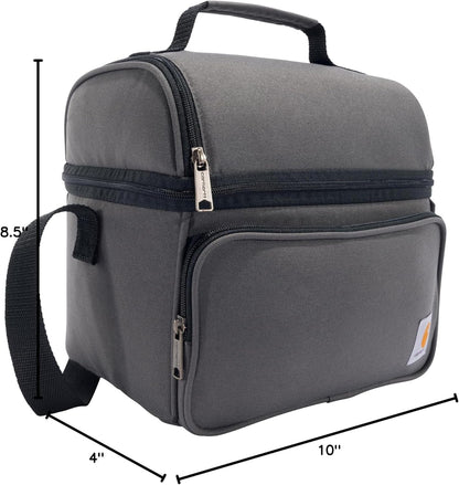Carhartt Camping Cooler, Worksite Lunchbox, Soft Shell Lunch Bag for Construction Sites, Work and Everyday Use, Gray7