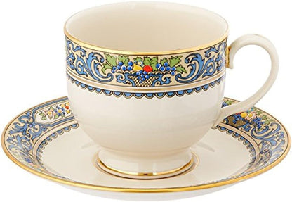 Autumn Porcelain 5-Piece Fall Dinnerware Set for 17
