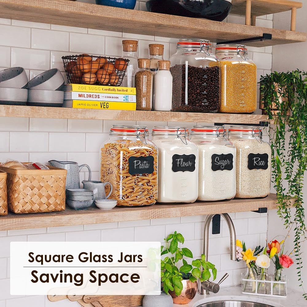 1-1-gallon-wide-mouth-airtight-glass-storage-containers-with-lids-100-airtight-lid-flour-storage-kombucha-bulk-pantry-organization-measurement-marks-pickling-fermenting-snacks