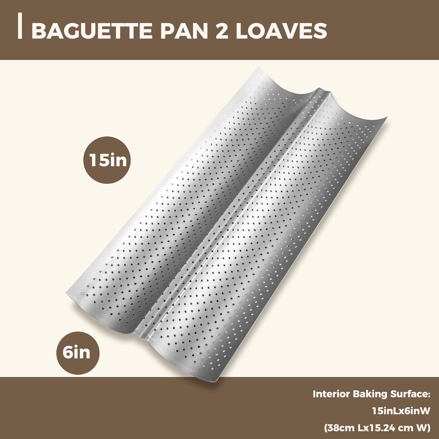nonstick-baguette-pans-for-french-bread-baking-perforated-2-loaves-baguettes-bakery-tray-15-x-6-3-silver