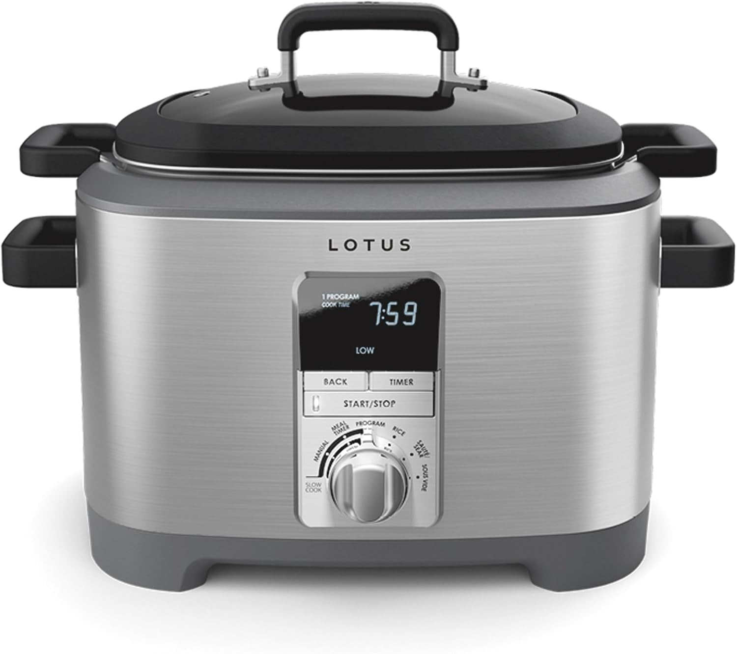 multi-function-cooker-with-tri-ply-dutch-oven-slow-cooker-sous-vide-cooker-rice-cooker-the-sous-1300-watts-7-quart-capacity-stainless-steel-professional-series-ltssc500