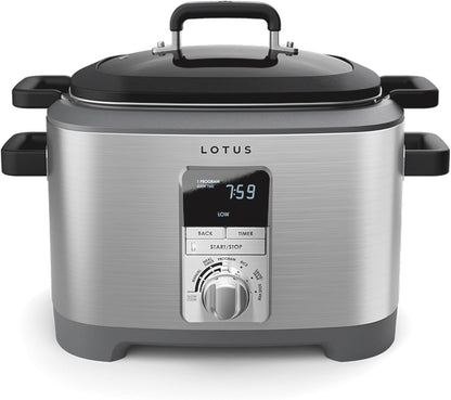 Multi-Function Cooker with Tri-Ply Dutch Oven, Slow Cooker, Sous Vide Cooker, Rice Cooker, the Sous, 1300 Watts, 7-Quart Capacity, Stainless Steel, Professional Series, LTSSC5001