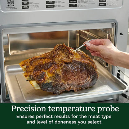 15-In-1 Extra-Large Digital Air Fryer Oven with 9"X13" 2-In-1 Pan, Air Fry 4 Lbs of Wings, Cook a 13 Lb Turkey or 5+ Lb Chicken, Toast 9 Slices of Bread, and Bake a 13" Pizza, TOA-1126