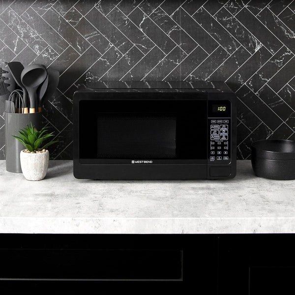 Microwave Oven, 0.7 Cu.Ft., 700-Watts, in Black Finish |  Microwave Oven, 700-Watts, 10 Power Levels, 6 Presets, Glass Turntable, 0.7 Cu.Ft., in Black3