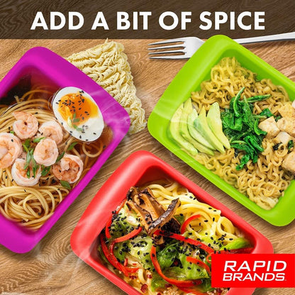 Rapid Ramen Cooker | Microwavable Cookware for Instant Ramen | BPA Free and Dishwasher Safe | Perfect for Dorm, Small Kitchen or Office | Black4