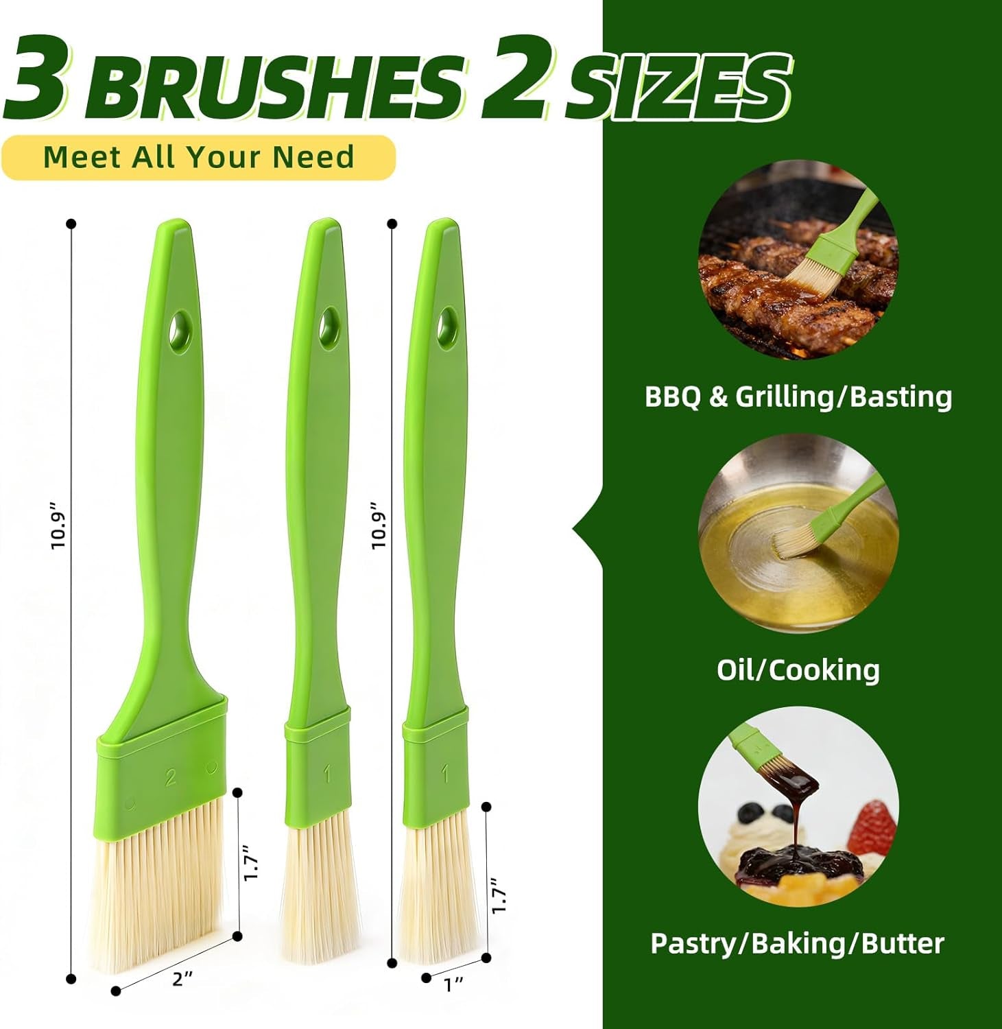 3-pcs-pastry-brush-set-1-1-2-inch-bristle-basting-brushes-for-cooking-heat-resistant-kitchen-brush-for-oil-bbq-grill-butter-sauce-baking-with-hang-hole-design-green