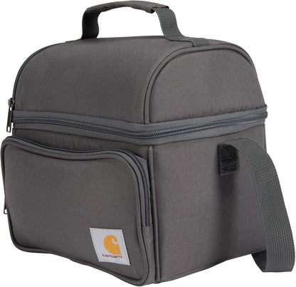 Carhartt Camping Cooler, Worksite Lunchbox, Soft Shell Lunch Bag for Construction Sites, Work and Everyday Use, Gray2