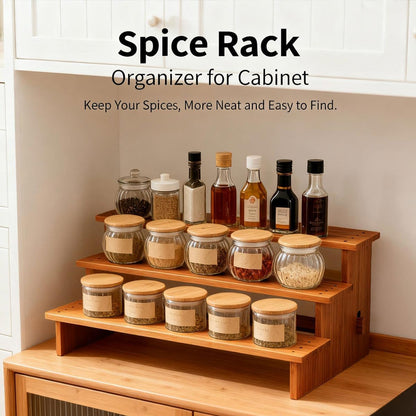 Spice Rack Organizer for Cabinets,Countertop & Pantries2