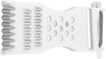 Multifunctional Vegetable Grater Peeler Slicer, Stainless Steel Kitchen Tool for Carrots, Potatoes, Cheese, Fruit, Ergonomic Handle, Easy Clean White Gadget7