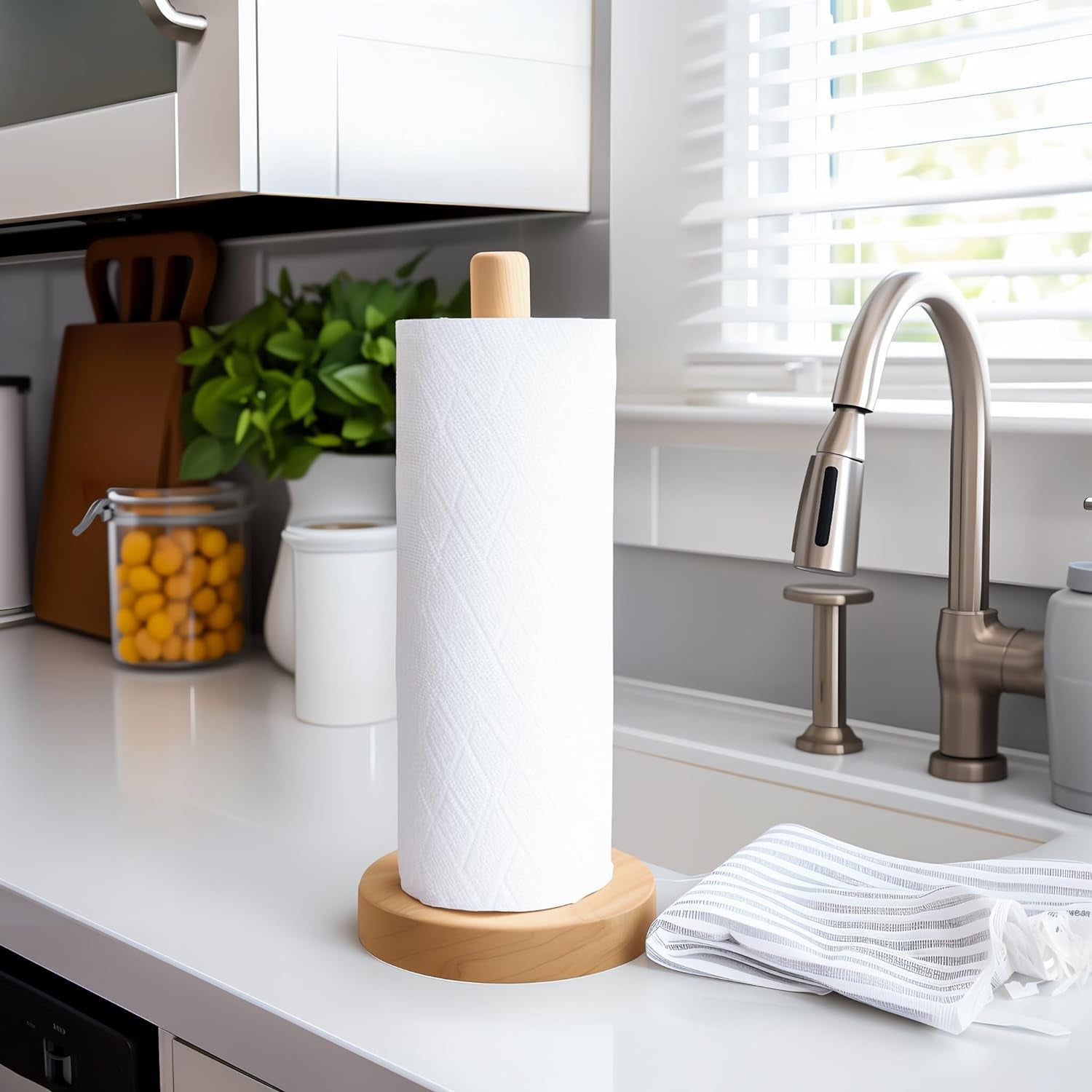 wooden-paper-towel-holder-countertop-solid-freestanding-paper-towel-dispenser-stand-with-non-slip-base