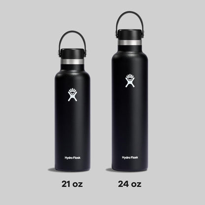 Hydro Flask Water Bottle - Insulated Stainless Steel - Non Spill, Leakproof in 24 Oz Black8