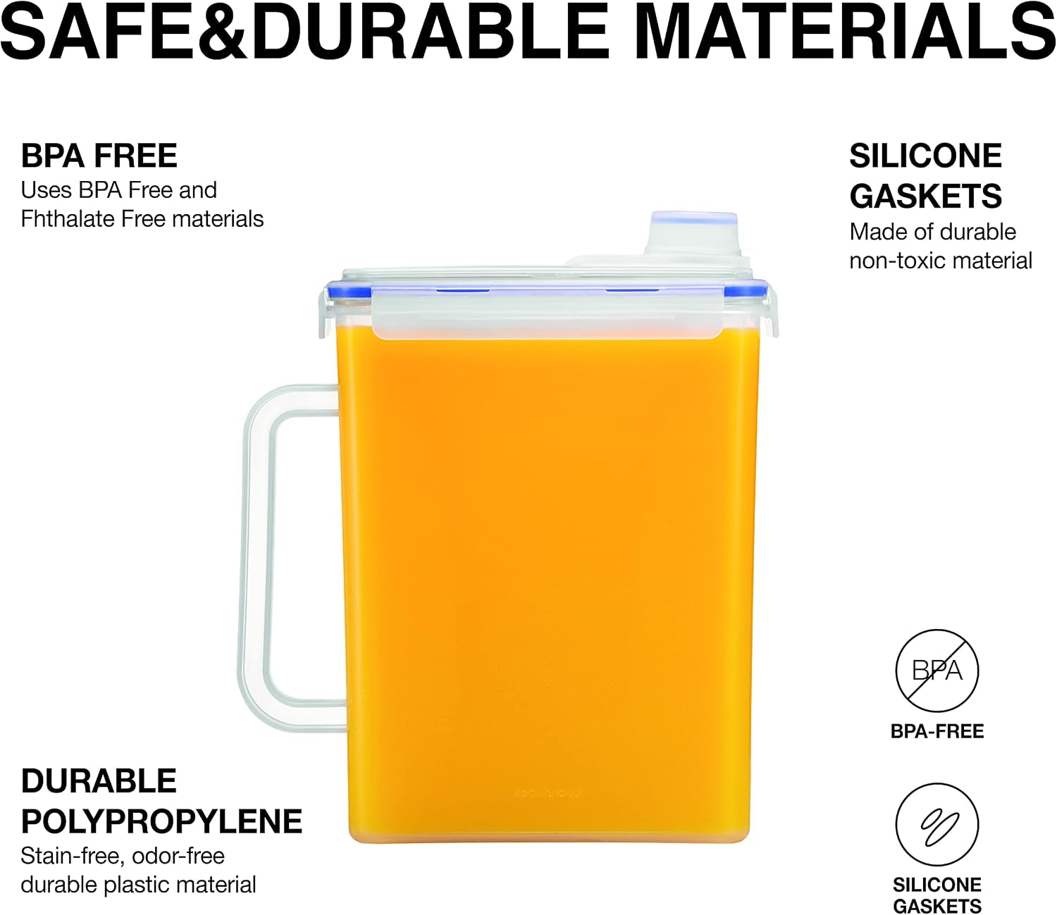 aqua-fridge-door-water-jug-clear-pitcher-bpa-free-plastic-pitcher-with-lid-1-gallon-pitcher-with-lid-for-water-juice-tea-more-beverages-clear