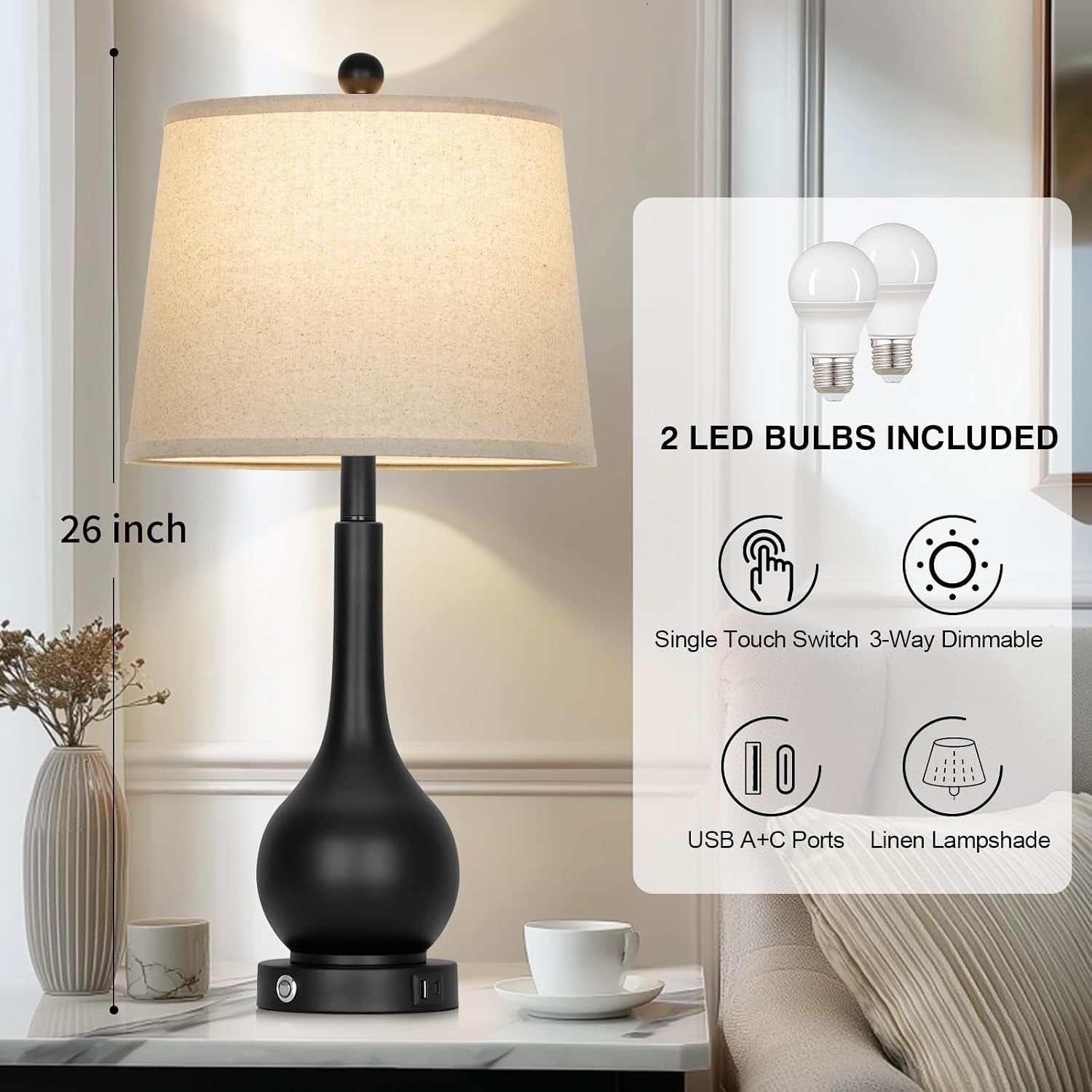 26-black-table-lamps-set-of-2-touch-control-lamps-for-living-room-3-way-dimmable-bedroom-bedside-lamps-for-nightstands-with-usb-a-c-port-2-led-bulbs-included