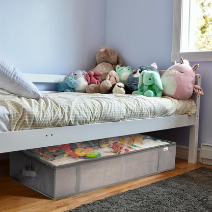 under Bed Storage Containers, Closet Organizer, Grey, 4 Pack6