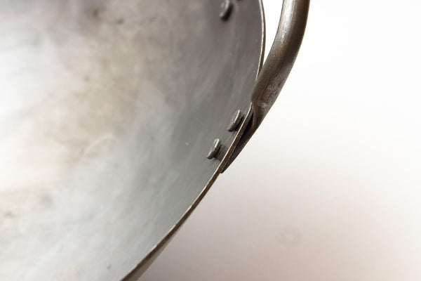 Big 16 Inch Heavy Canton Style Hand Hammered Carbon Steel Wok (Round Bottom) / 731W872