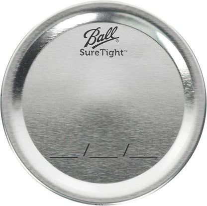 Regular Mouth Mason Glass Jar Lids (24-Count), Silver6