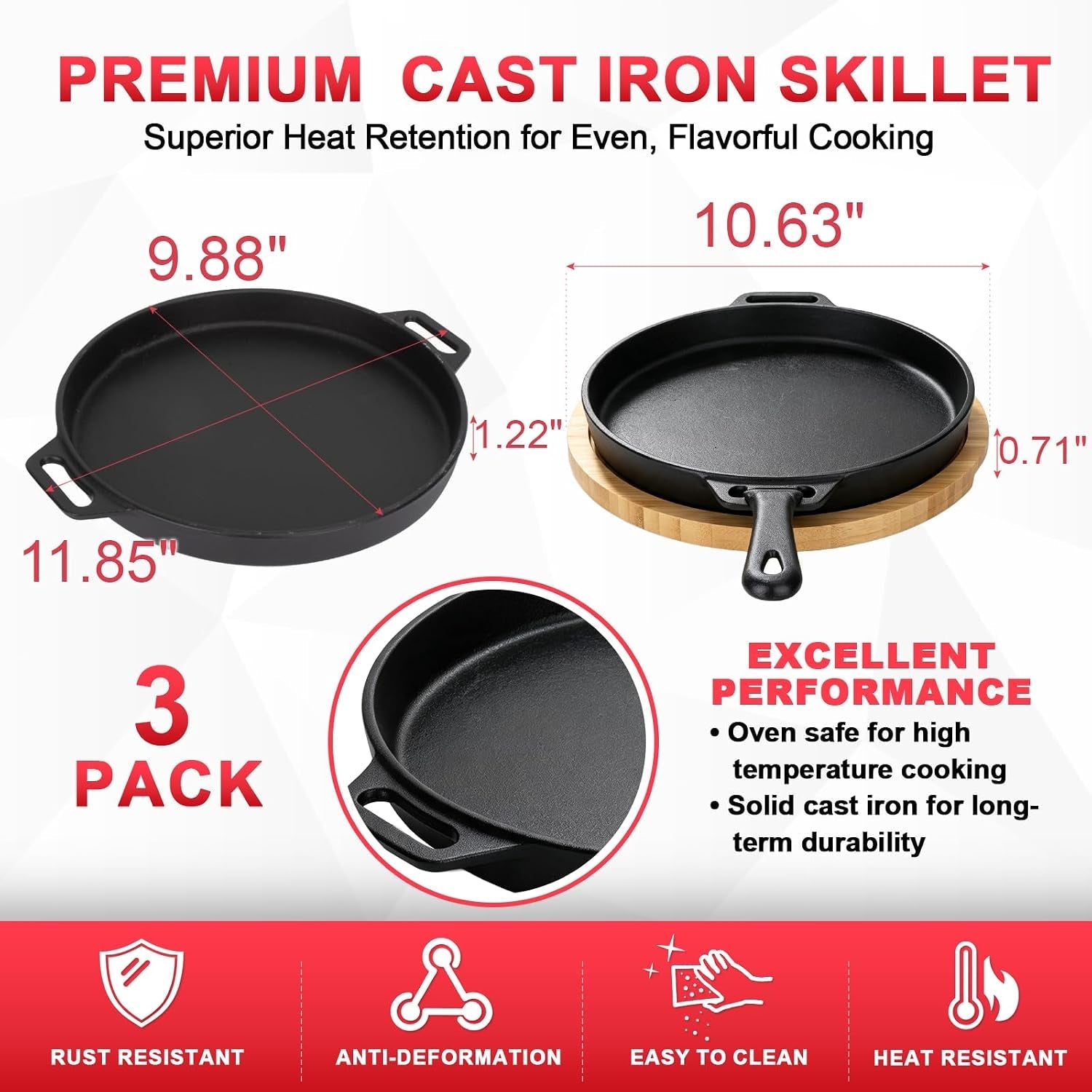 10-round-cast-iron-skillet-set-for-pizza-bbq-stovetop-outdoor-use-pizza-pan-with-removable-handle-wooden-base-for-pizza-oven-bbq-outdoor-stovetop-cooking-heat-retention-food-safe-tool-free