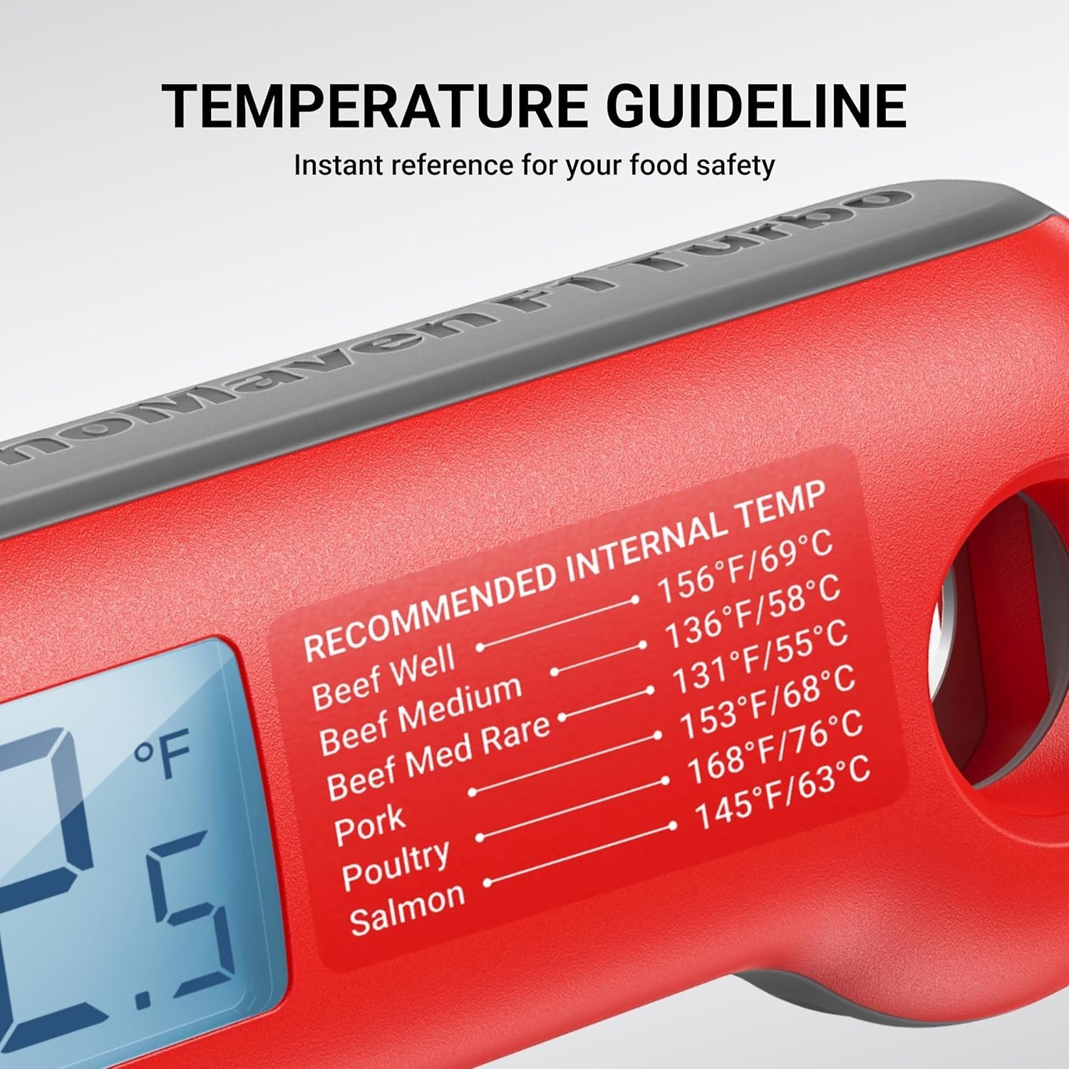 0-5-sec-professional-meat-thermometer-digital-0-5-f-accuracy-nist-nsf-certified-ip67-waterproof-auto-rotating-backlit-display-lift-to-wake-for-bbq-cooking-candy-red-gray