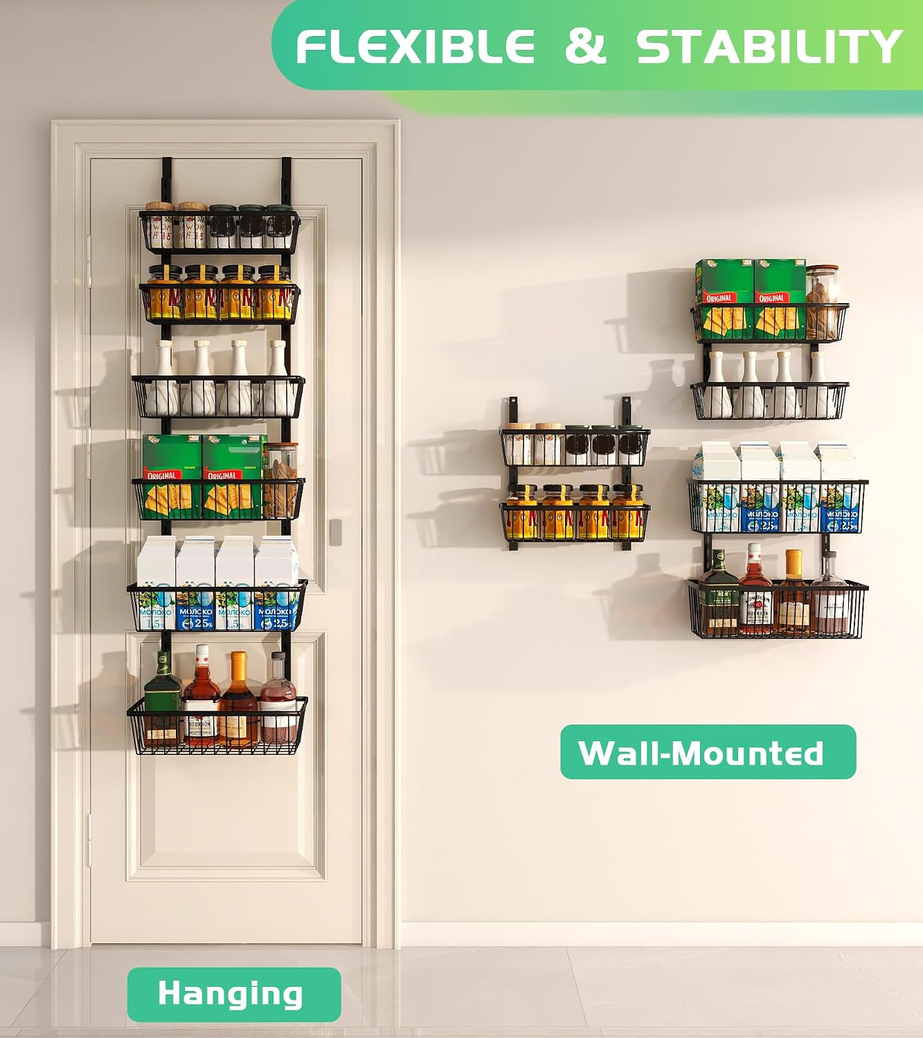 12-inch-wide-narrow-over-the-door-pantry-organizer-6-tier-black