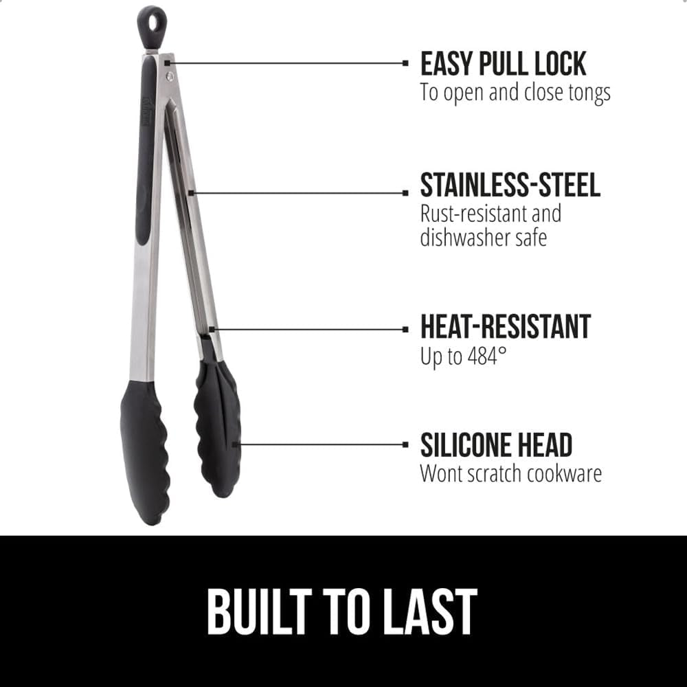 gorilla-grip-stainless-steel-bpa-free-kitchen-tongs-for-cooking-heat-resistant-bbq-tong-set-of-2-non-scratch-silicone-tip-for-pan-strong-grip-grab-food-toss-salad-pull-lock-7-9-inch-black