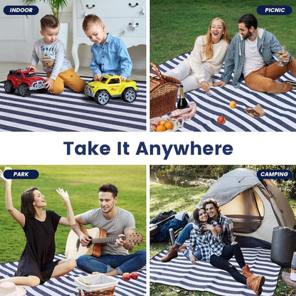 80" X 80" Picnic Blanket Extra Large, Waterproof and Foldable Beach Blanket | Waterproof and Sandproof7