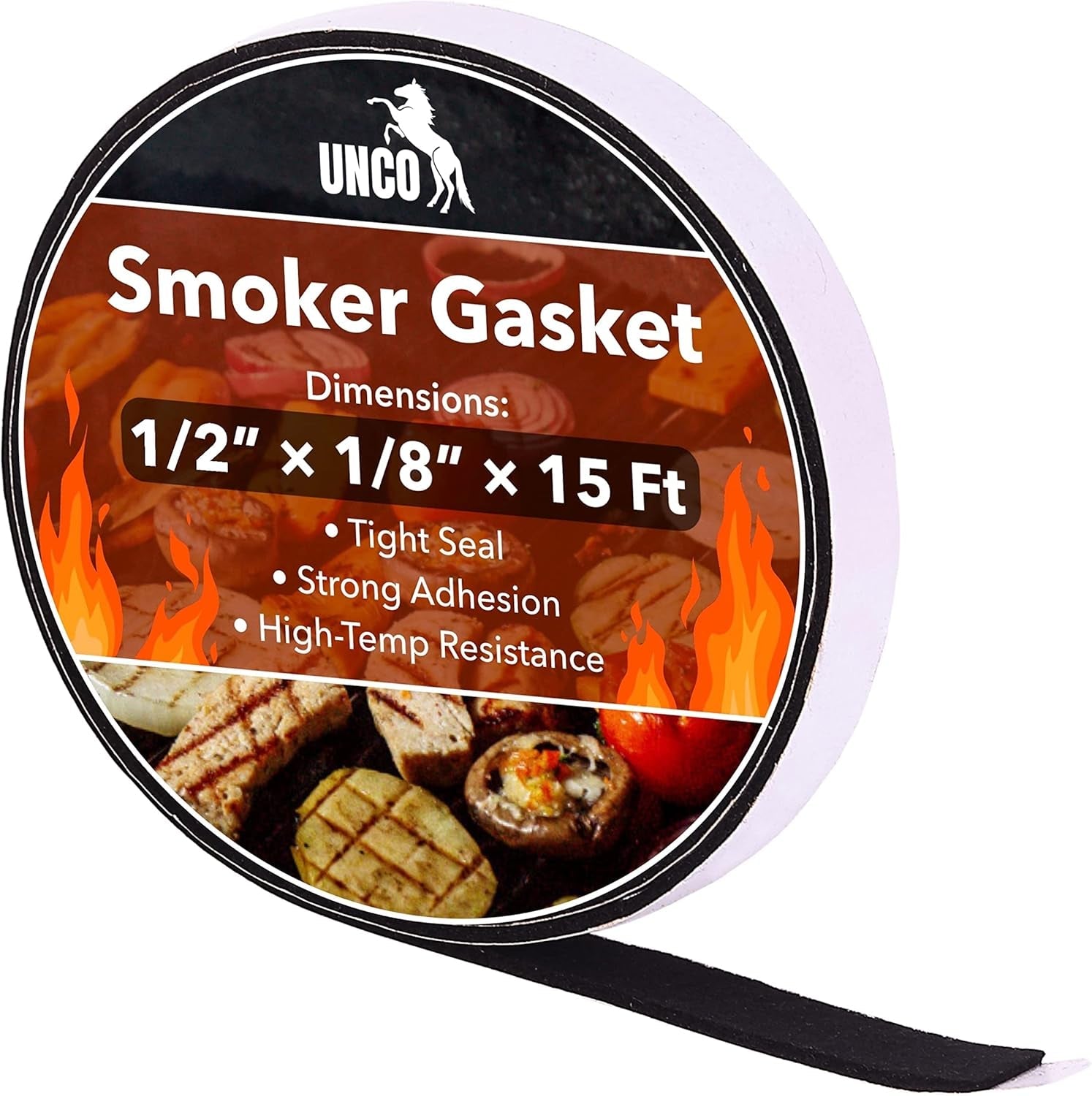 grill-gasket-1-2x1-8-15-ft-smoker-gasket-sealer-high-temp-easy-to-cut-strong-adhesion-suitable-for-most-bbq-grills-and-smokers
