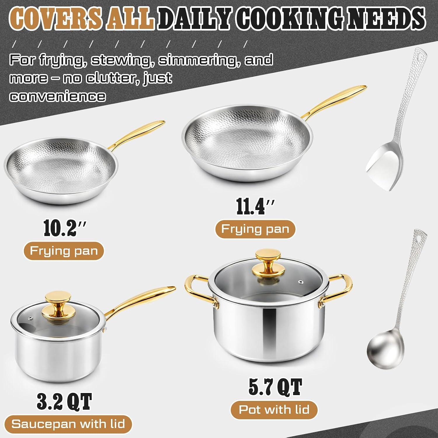 titanium-pots-and-pans-set-6-pcs-essential-cookware-set-titanium-pans-for-cooking-with-lids-spoon-spatula-triply-titanium-no-coating-for-induction-cooktops-safe-up-to-1000-f